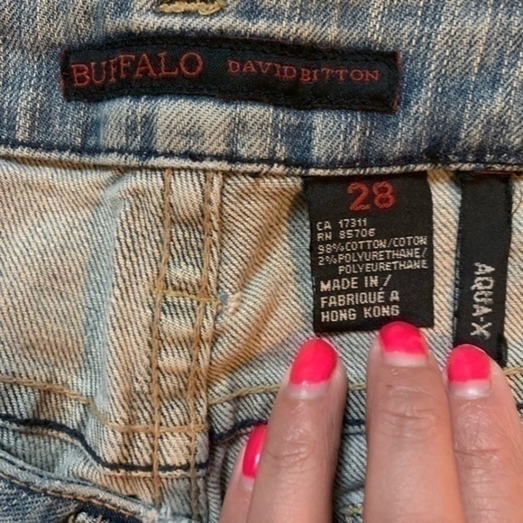 Buffalo David Button Light wash bootcut Jeans Size 28 R - Picture 8 of 8